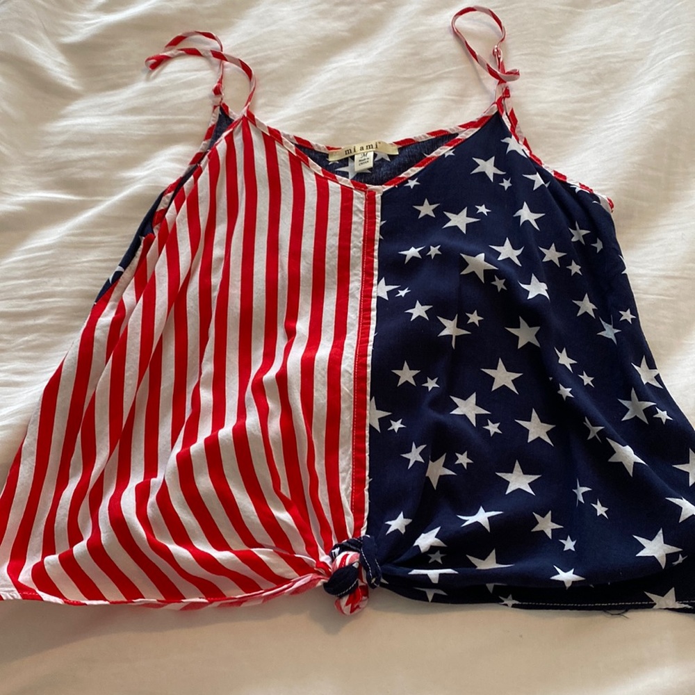 American flag tank